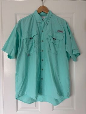 Columbia PFG Performance Fishing  Gear Outdoor short sleeve button up shirt
